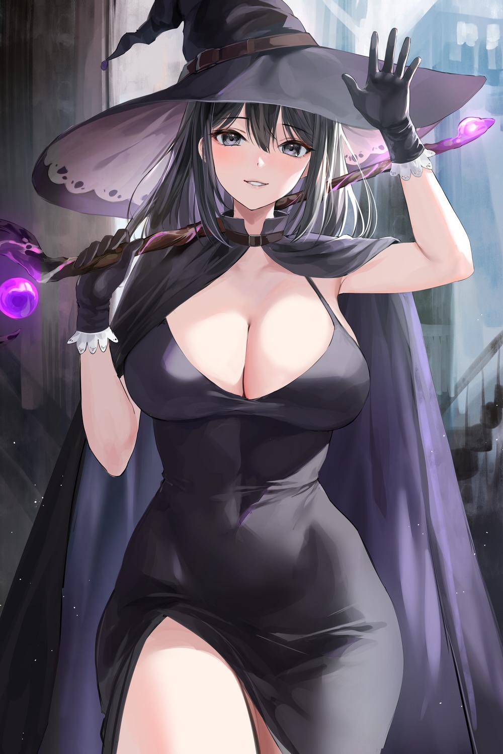 dress lillly no_bra weapon witch