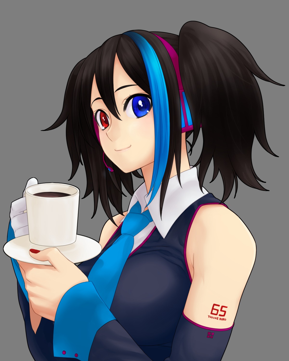 heterochromia mukki transparent_png utau vocaloid yokune_ruko