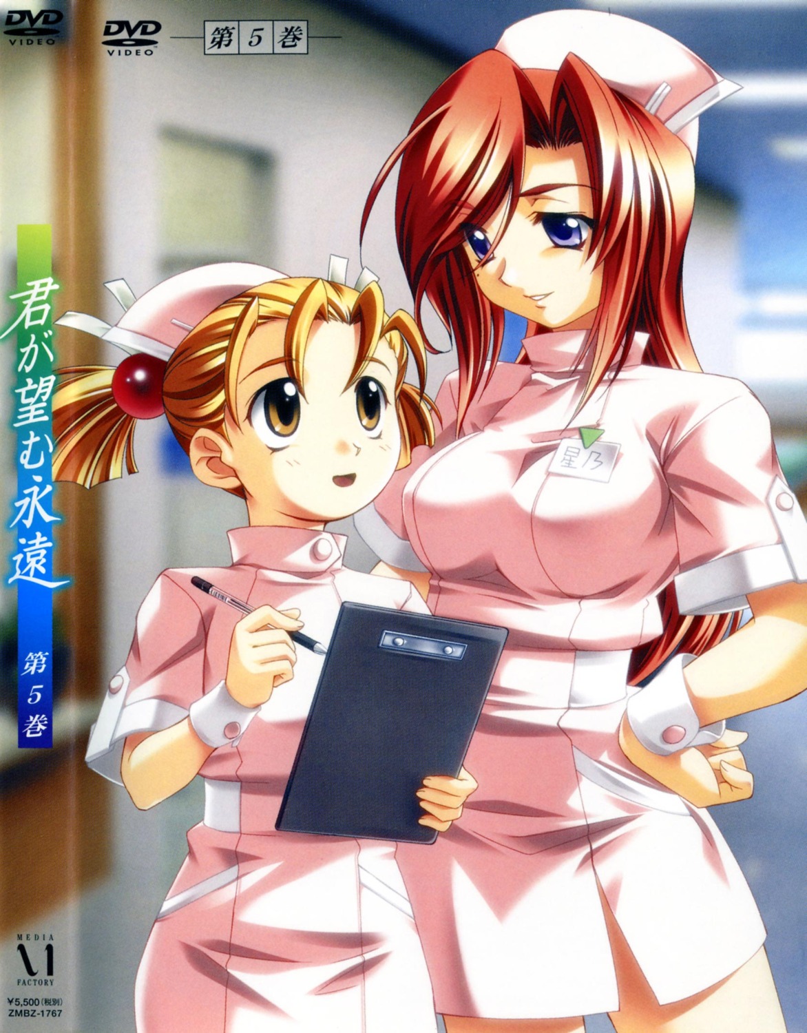 amakawa_hotaru baka_ouji_persia disc_cover hoshino_fumio kimi_ga_nozomu_eien nurse