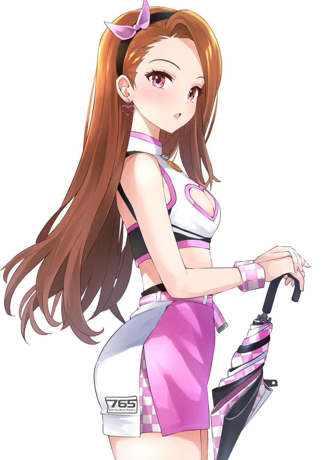 b1ack minase_iori no_bra the_idolm@ster umbrella