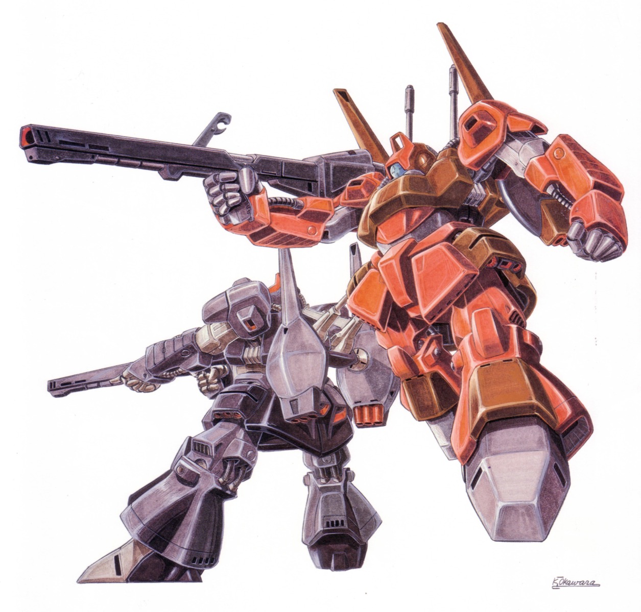 gundam mecha okawara_kunio rick_dias zeta_gundam