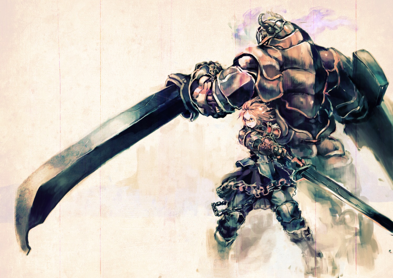 armor megane monster so-bin sword