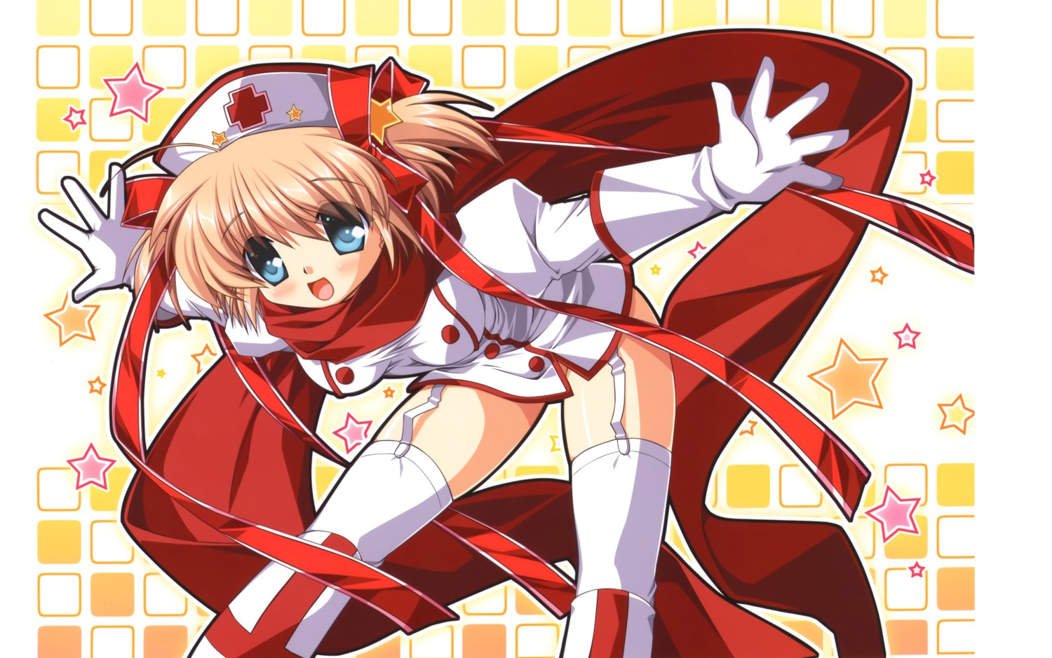 hinoue_itaru kamikita_komari key little_busters! nurse stockings thighhighs