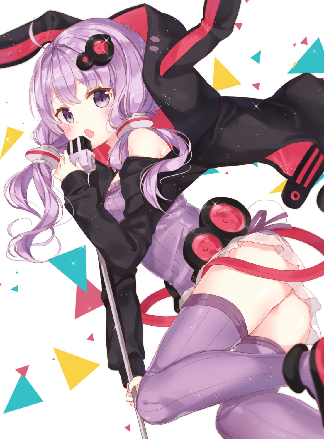 ass jimmy see_through thighhighs vocaloid voiceroid yuzuki_yukari