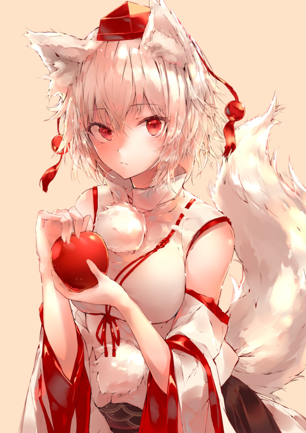 animal_ears inubashiri_momiji japanese_clothes sakusyo tail touhou