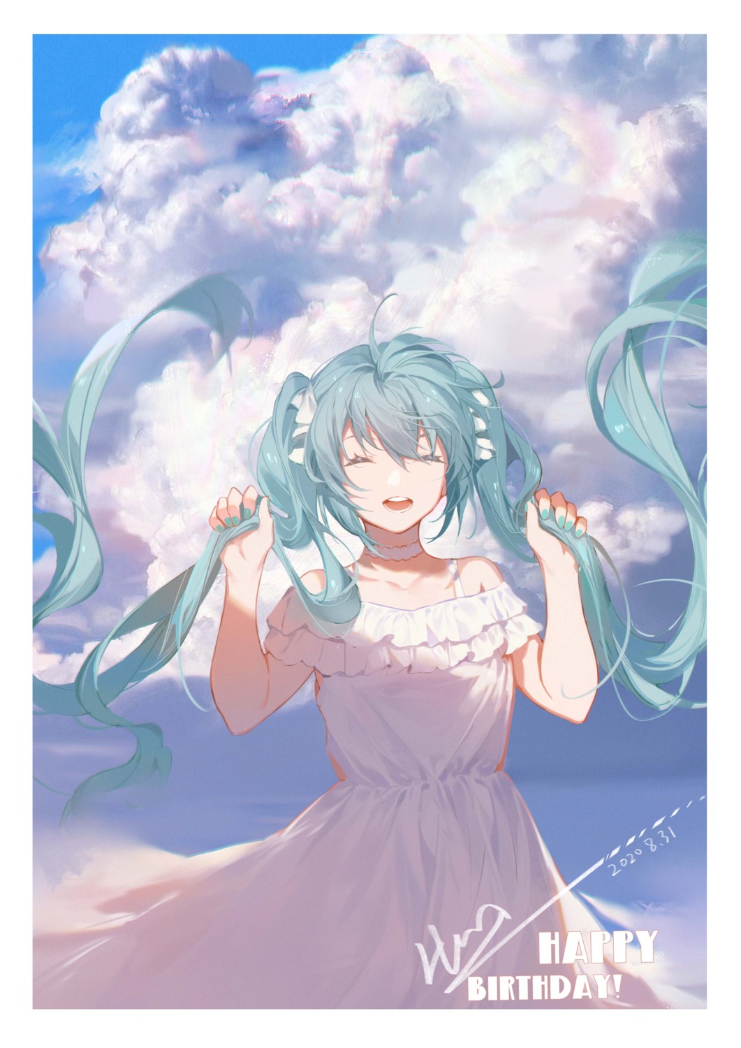 dress hatsune_miku koi_han summer_dress vocaloid