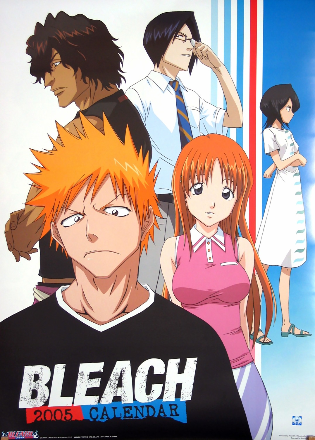 bleach inoue_orihime kuchiki_rukia kurosaki_ichigo uryuu_ishida yasutora_sado