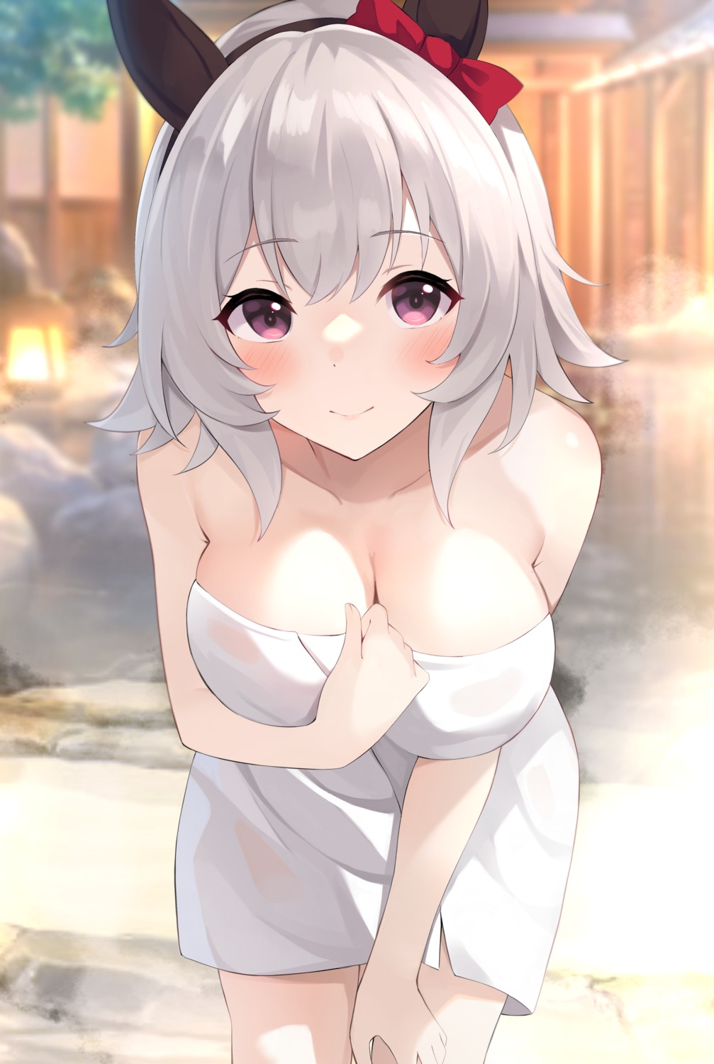 animal_ears curren_chan_(umamusume) decision5021 naked onsen see_through towel uma_musume_pretty_derby