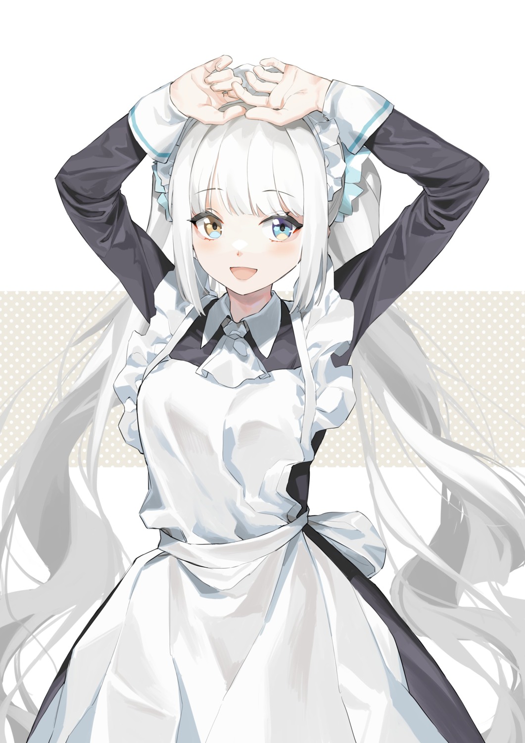 heterochromia kagura_mea kagura_mea_channel maid rakuichi_simu