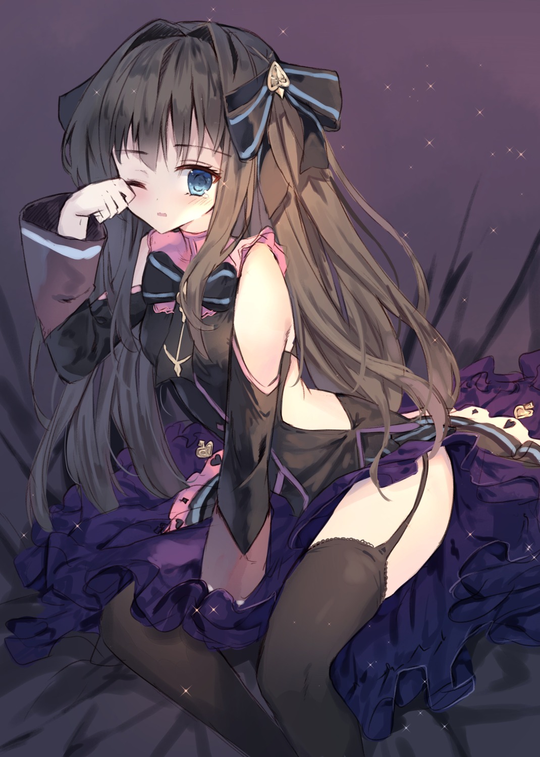 arcaea stockings tairitsu_(arcaea) tandohark thighhighs