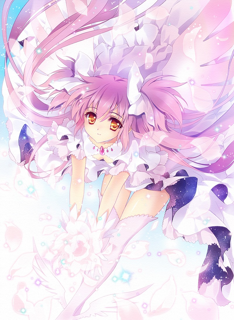 carnelian kaname_madoka mahou_shoujo_madoka_magica thighhighs