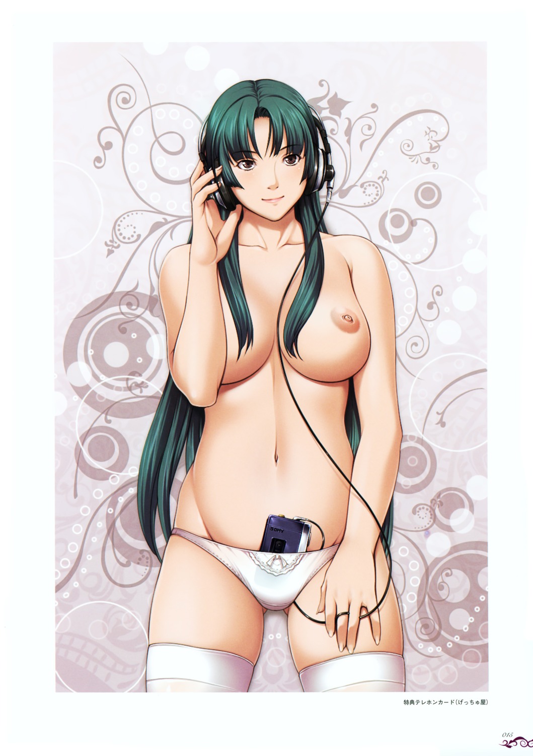 empress headphones mamiya_marika nipples pantsu sei_shoujo starless thighhighs topless