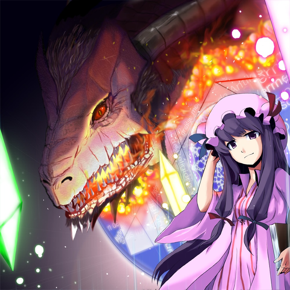 oyaji_kusa patchouli_knowledge touhou