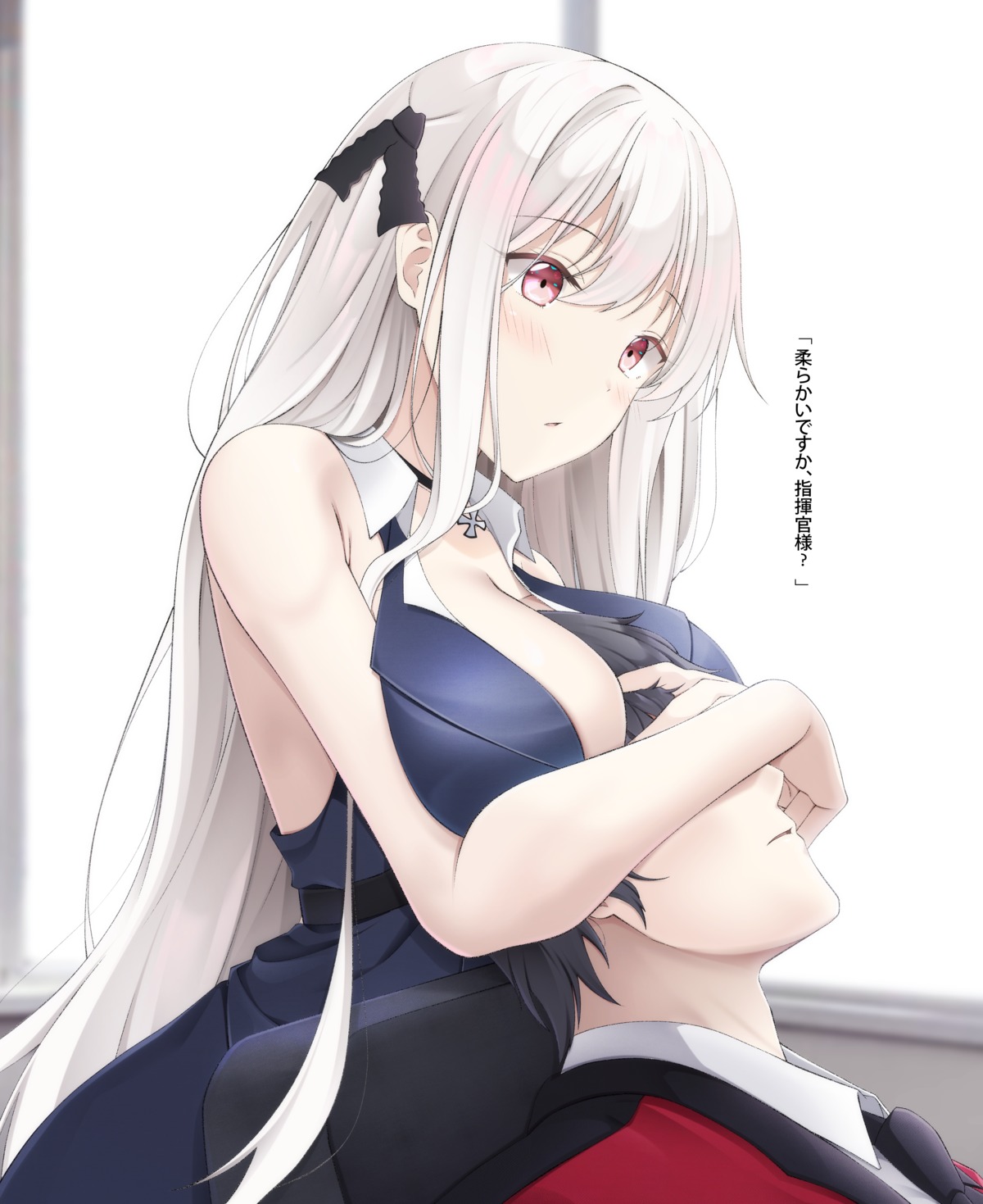 girls_frontline kar98k_(girls_frontline) keenh no_bra open_shirt