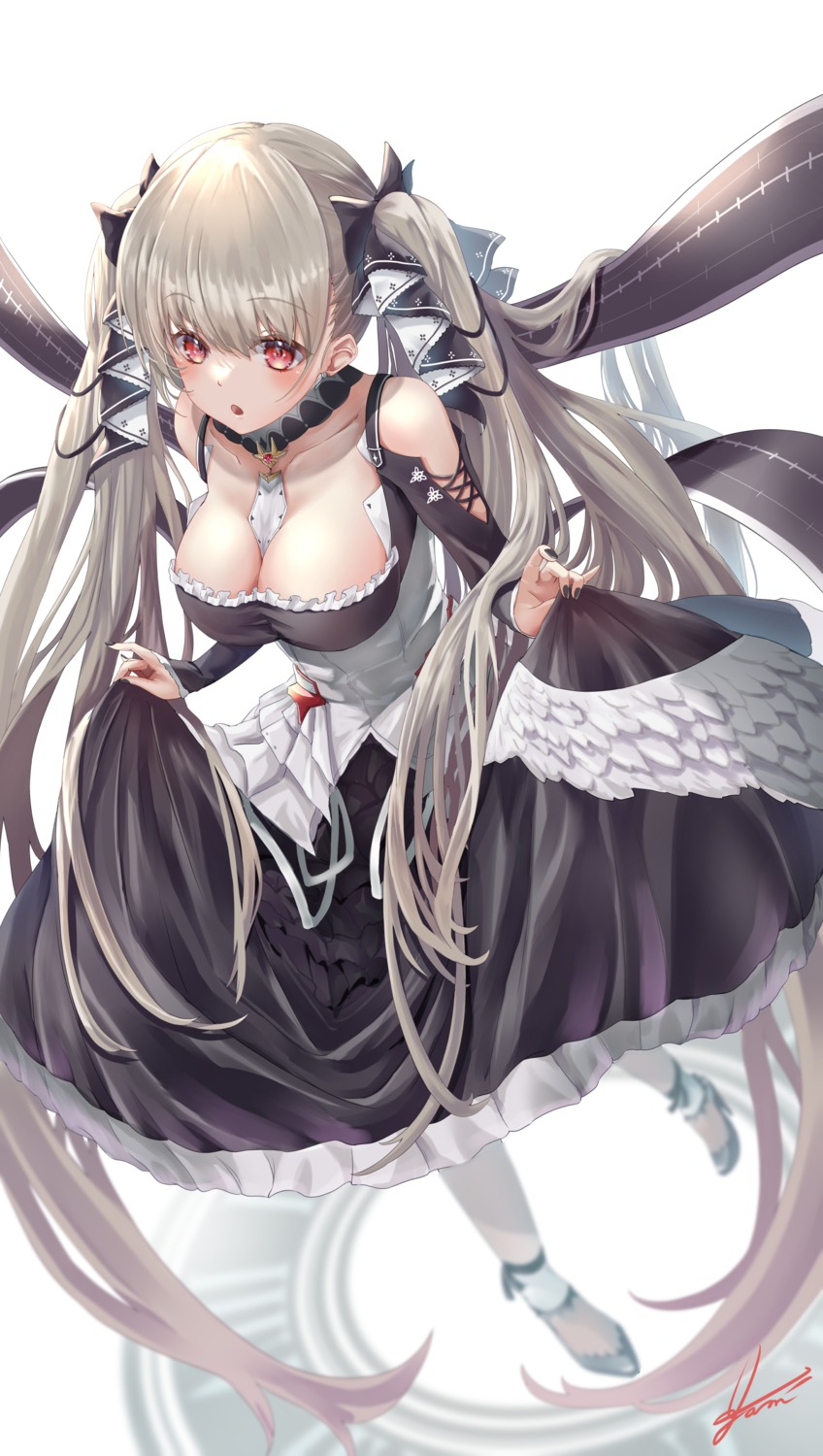 azur_lane formidable_(azur_lane) gothic_lolita heels lolita_fashion no_bra yam_(yam6056)