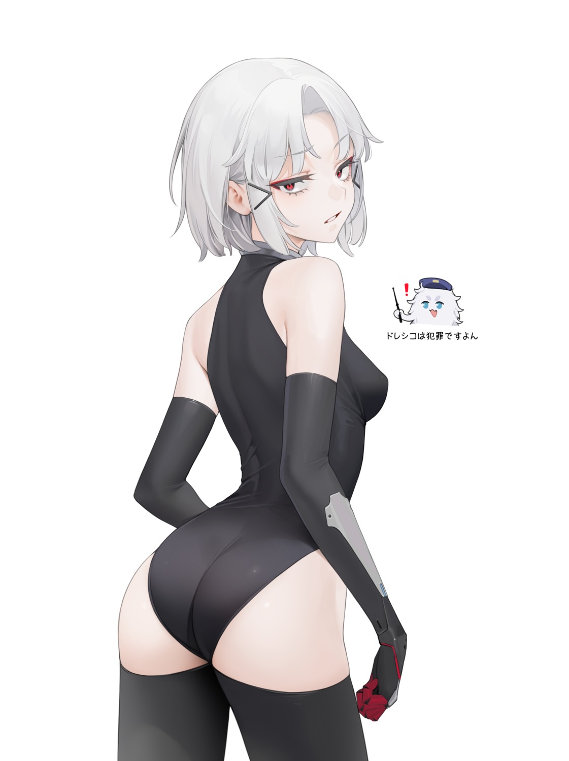 ass drake_(nikke) goddess_of_victory:_nikke leotard ohisashiburi thighhighs