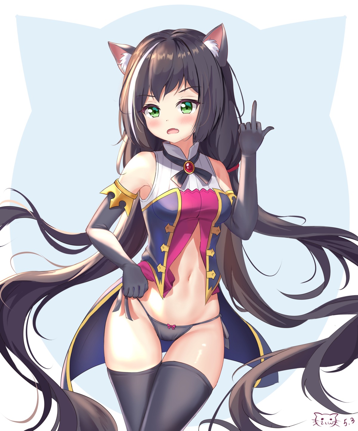 animal_ears icewine karyl_(princess_connect) nekomimi pantsu princess_connect princess_connect!_re:dive thighhighs