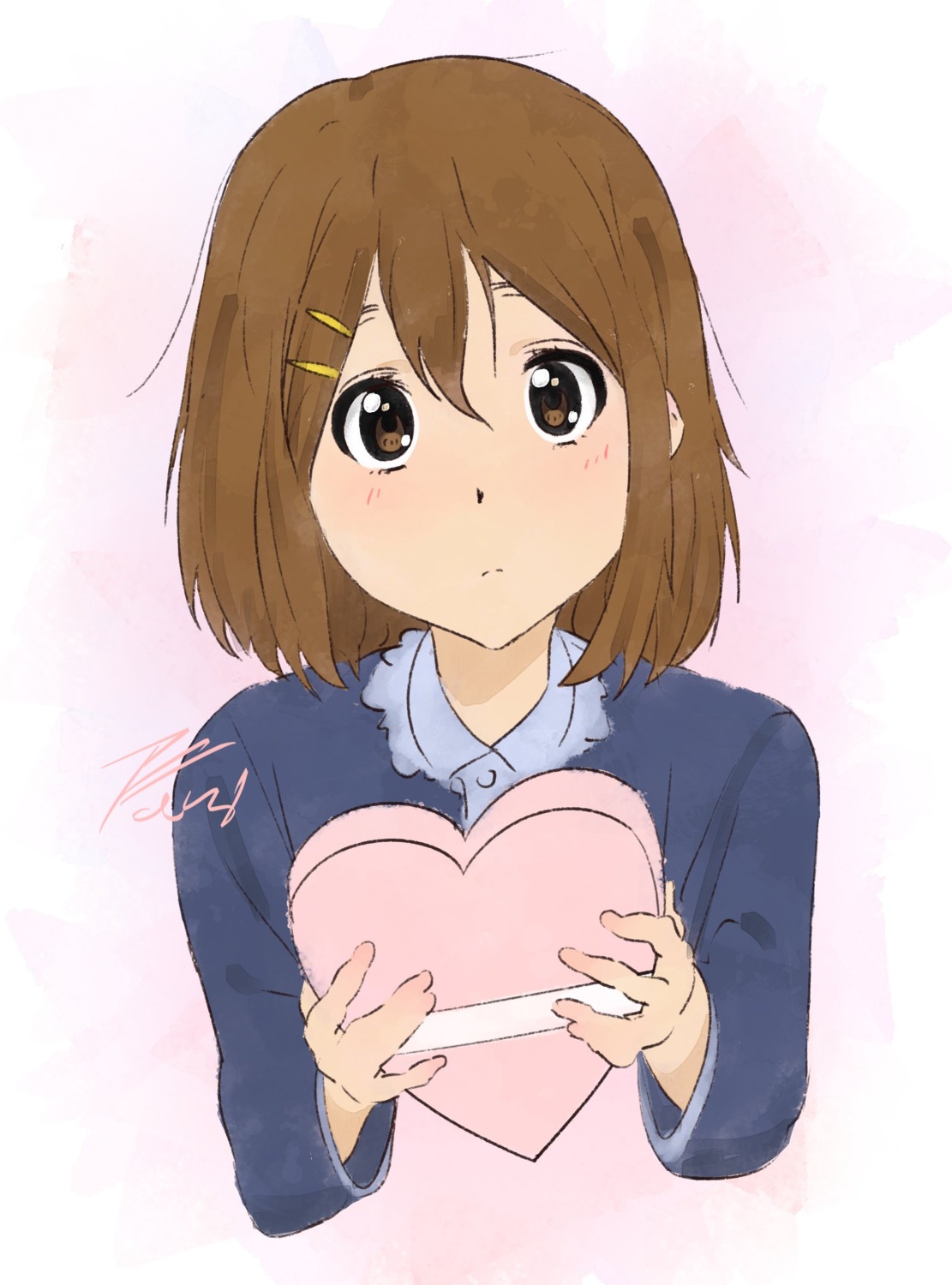 ani_ hirasawa_ui k-on! sketch valentine
