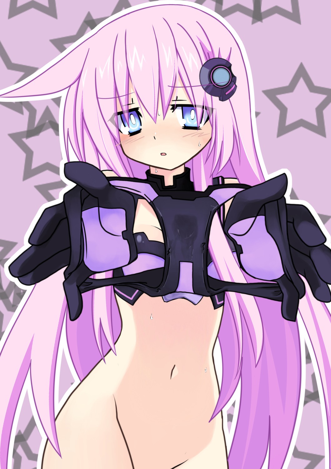 aliasing bikini_armor bottomless choujigen_game_neptune purple_sister tagme