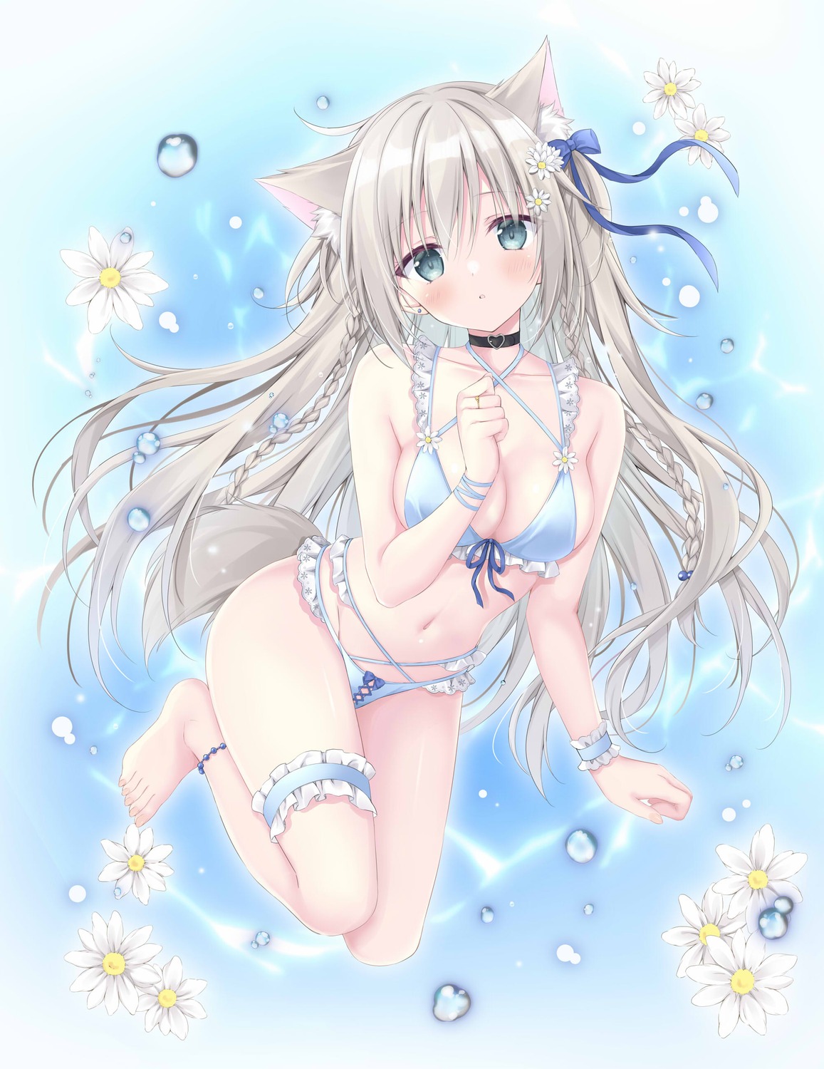 animal_ears bikini garter inumimi korie_riko swimsuits tail