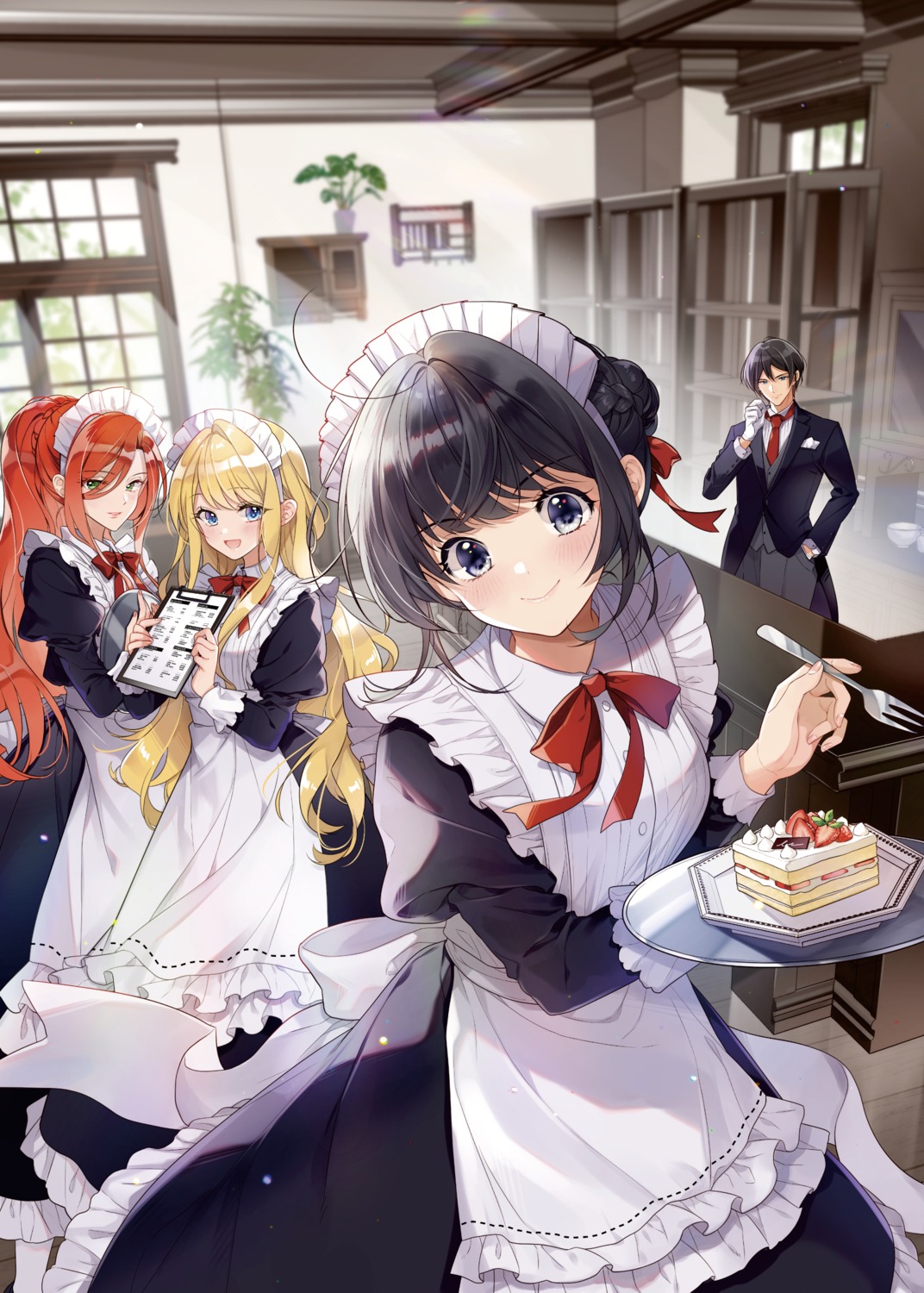 annemarie_victilium christopher_von_theolas heroine?_seijo?_iie_all_works_maid_desu_(hokori)! luciana_rutolberg maid melody_wave waitress yukiko