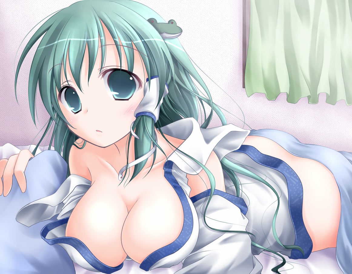 cleavage kochiya_sanae muusu nopan touhou