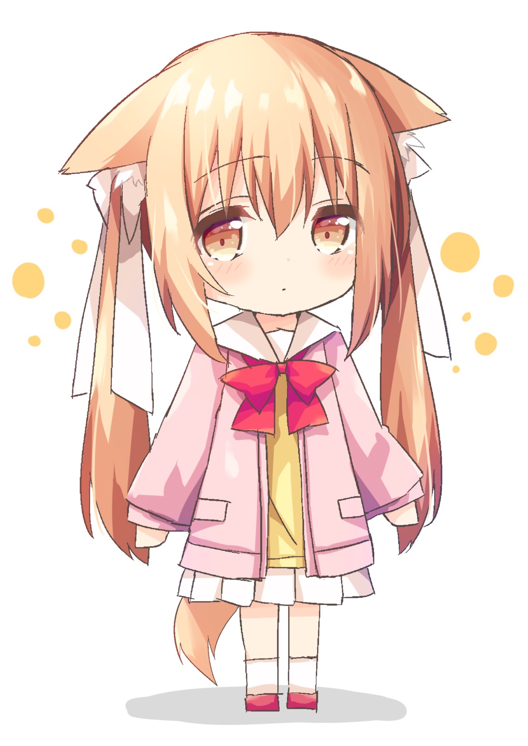 animal_ears chibi nakkar seifuku tail