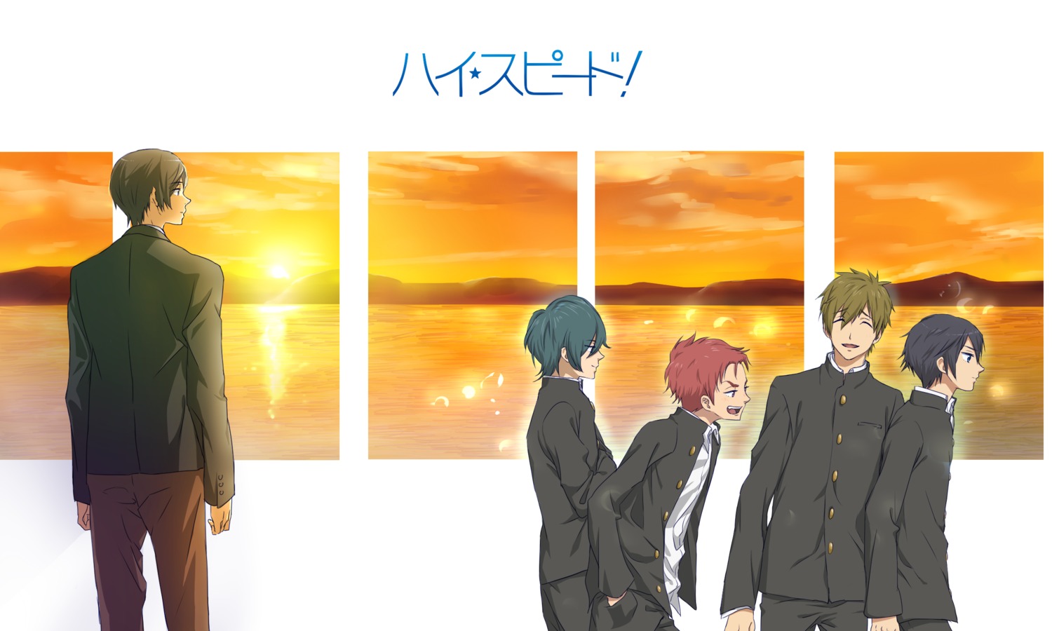 free! high_speed! kirishima_ikuya male nanase_haruka seifuku shiina_asahi tachibana_makoto