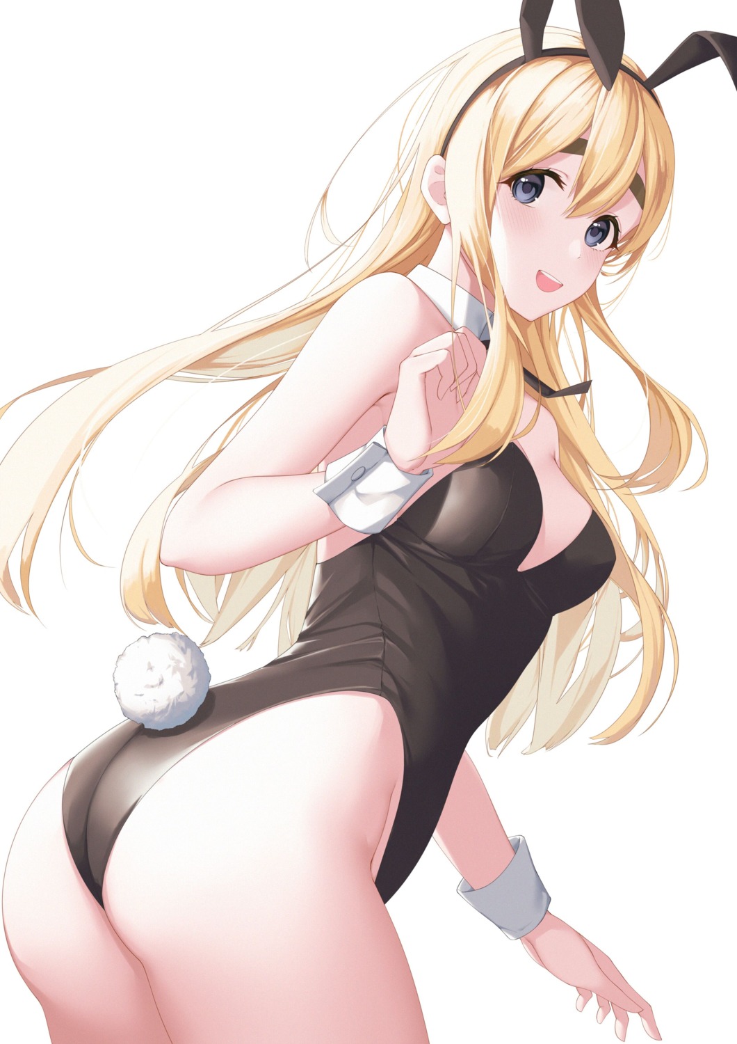 animal_ears ass bunny_ears bunny_girl daidai_gege k-on! kotobuki_tsumugi no_bra tail