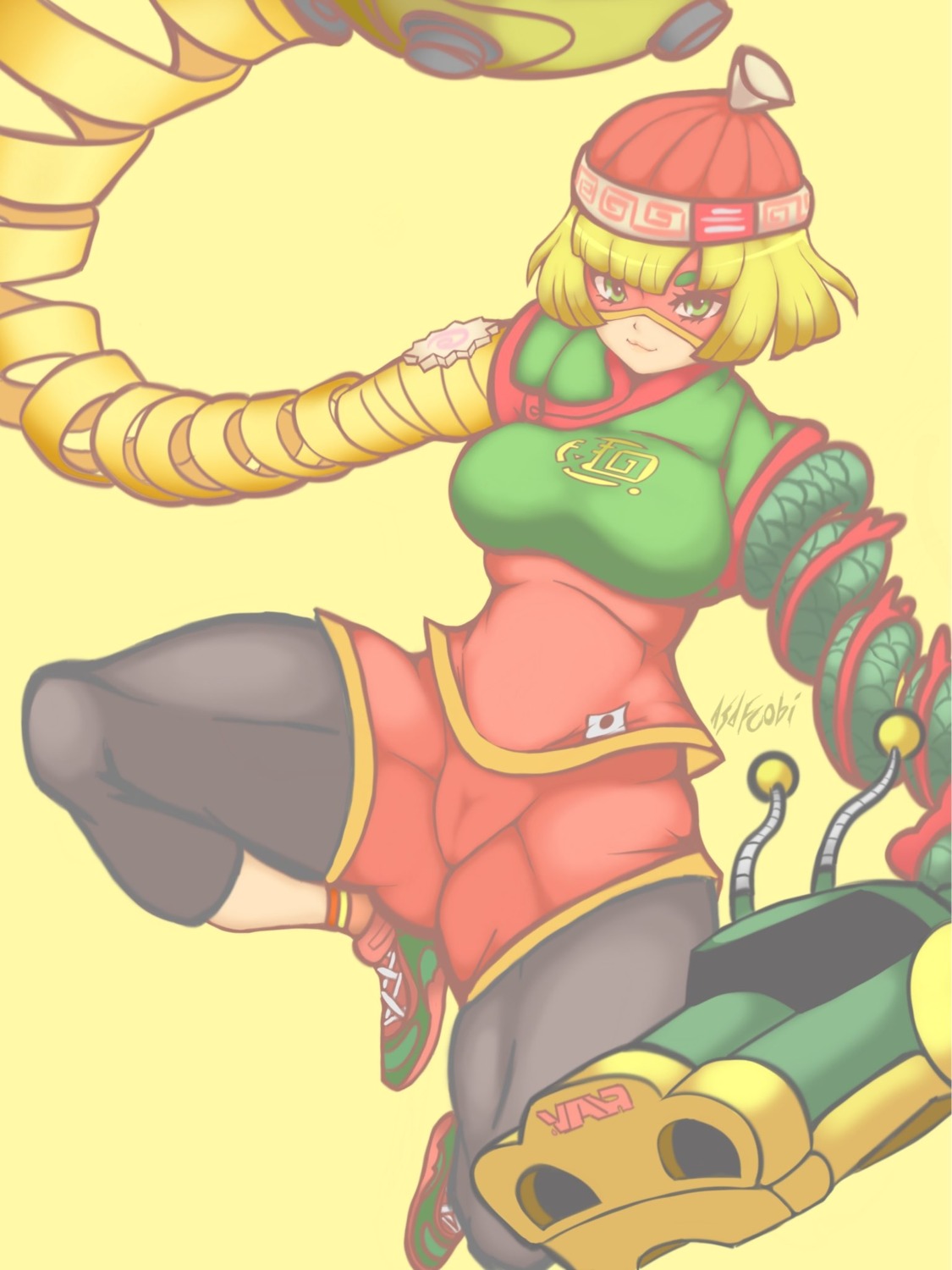 arms_(game) asdfcobi asian_clothes cameltoe min_min min_min_(arms) weapon