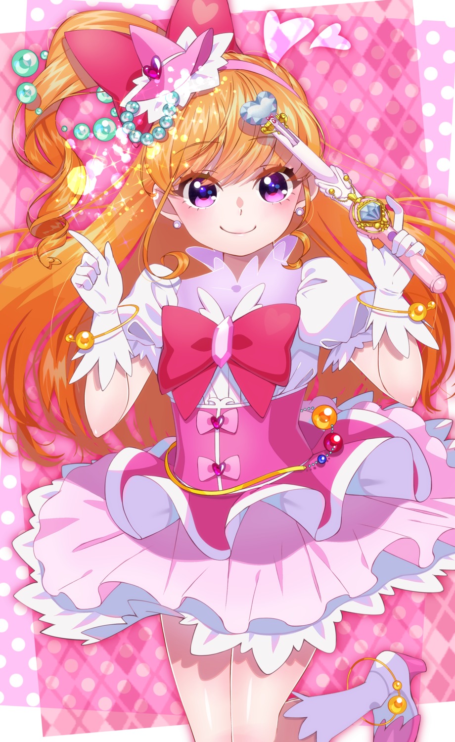 asahina_mirai dress heels mahou_girls_precure! pretty_cure yupiteru