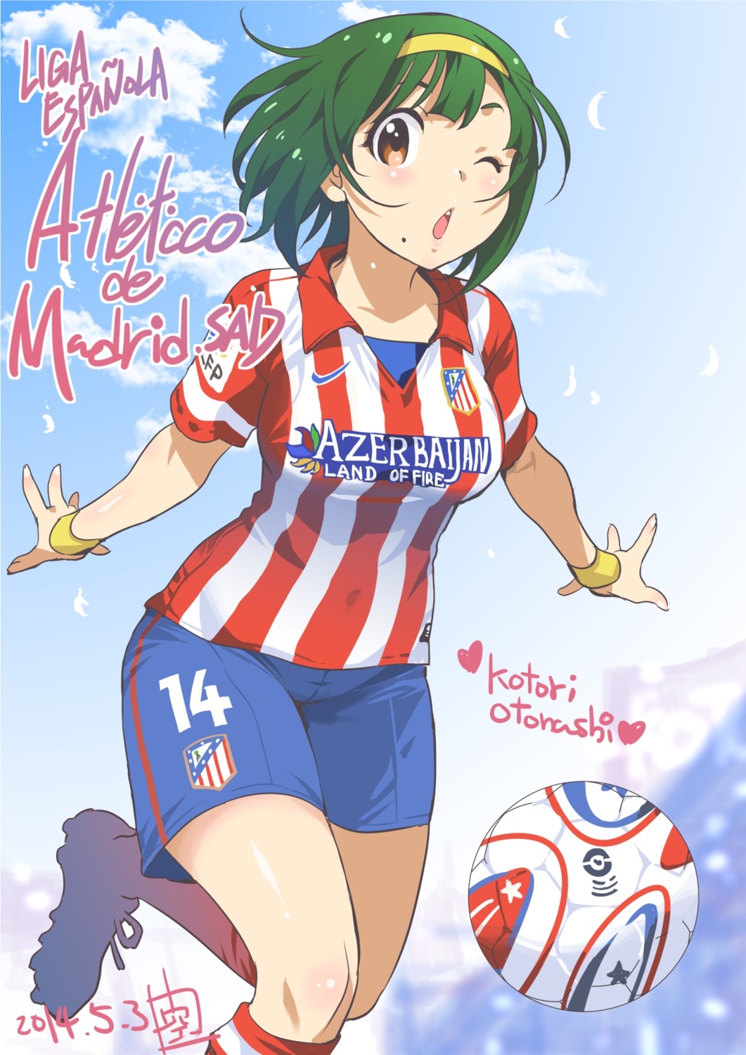 inoue_sora otonashi_kotori soccer the_idolm@ster