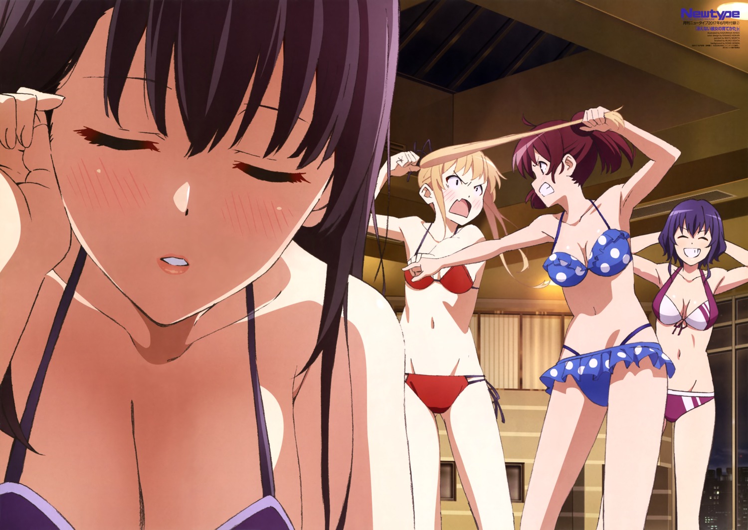 bikini cleavage hashima_izumi hyoudou_michiru ishida_kazumasa kasumigaoka_utaha saenai_heroine_no_sodatekata sawamura_spencer_eriri swimsuits