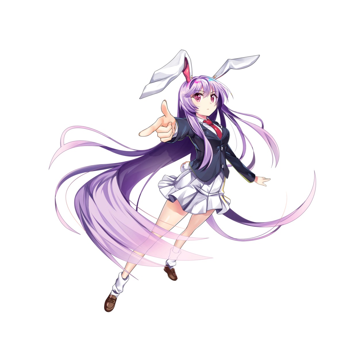 animal_ears bunny_ears reisen_udongein_inaba seifuku tagme tail touhou