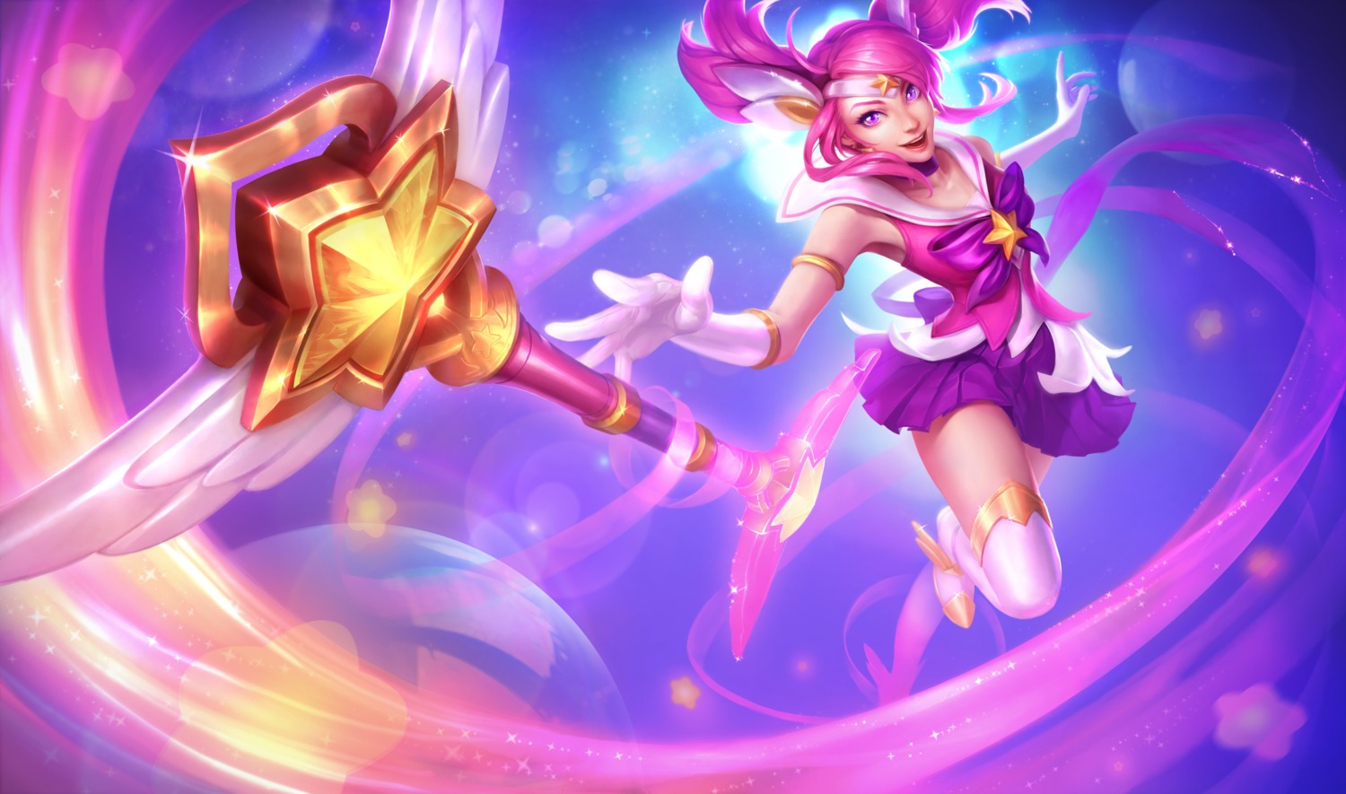 league_of_legends luxanna_crownguard miasus thighhighs weapon