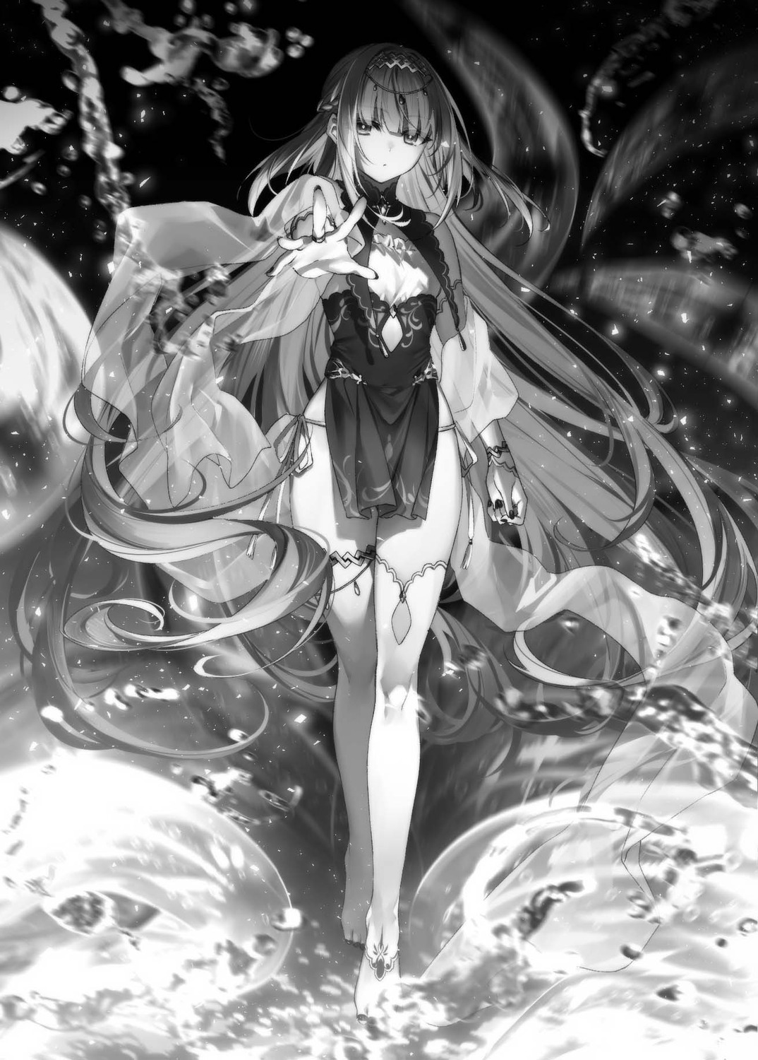 monochrome pantsu rivaiz_deep_sea seiken_gakuin_no_maken_tsukai string_panties thighhighs toosaka_asagi