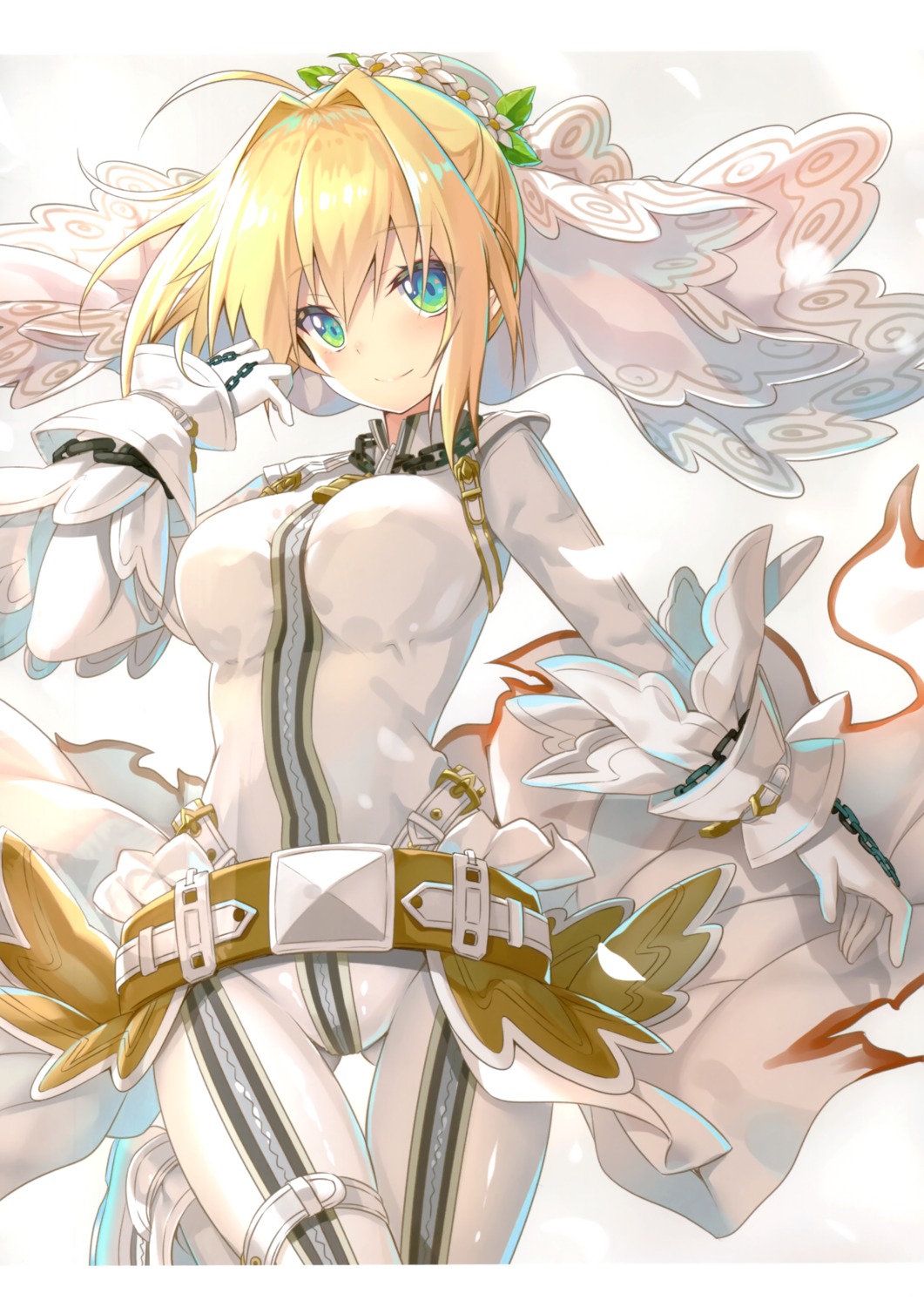 fate/extra fate/stay_night saber_bride saber_extra yano_mitsuki