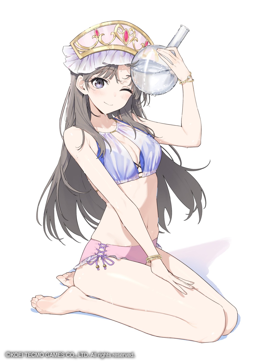 atelier atelier_resleriana atelier_totori bikini hayashi_kewi koei_tecmo see_through swimsuits totooria_helmold wet