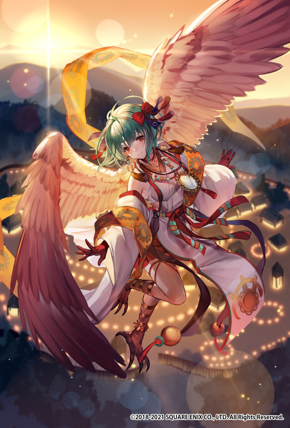 garter hanusu japanese_clothes monster_girl romancing_saga_re;universe square_enix wings