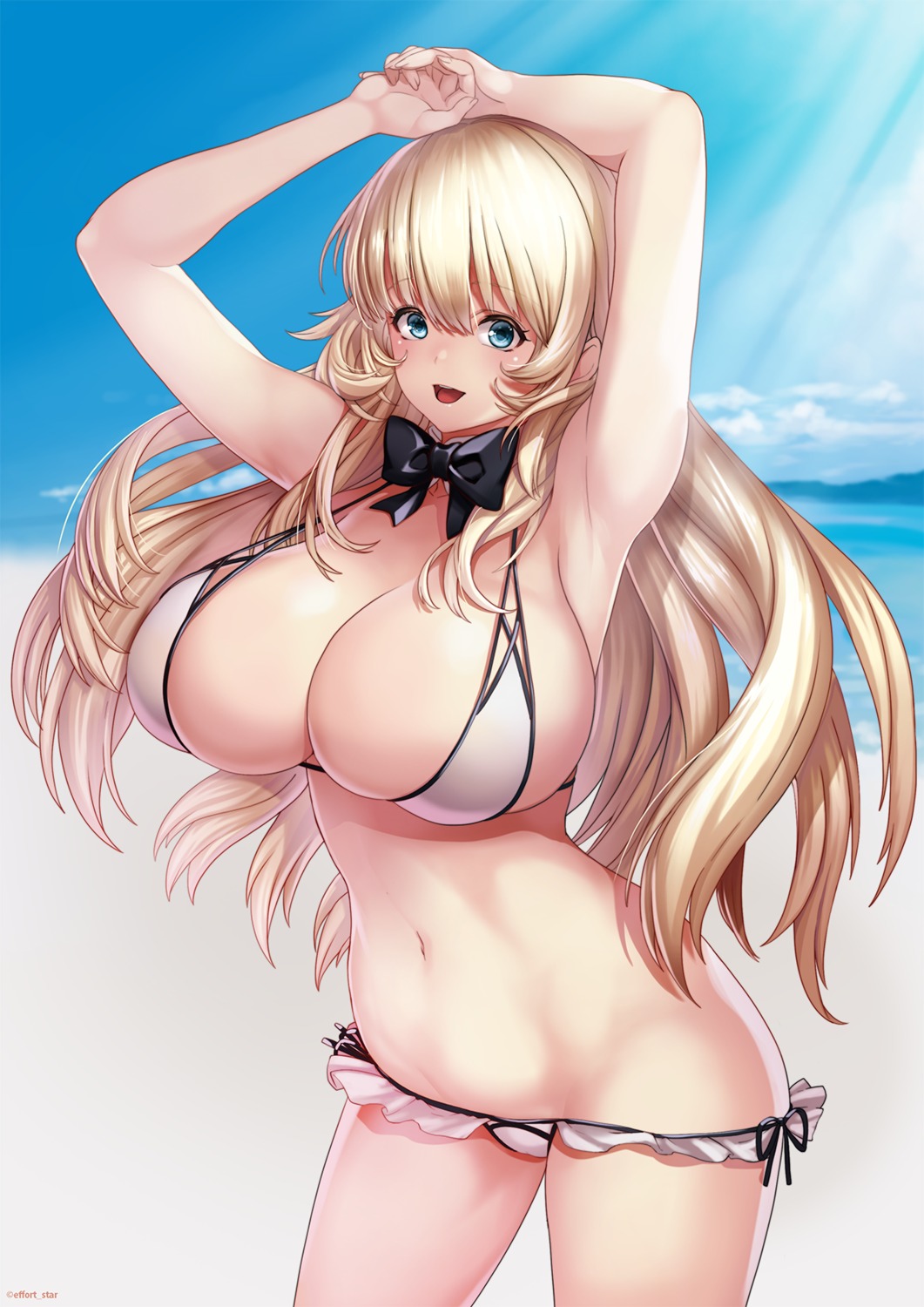 atago_(kancolle) bikini effort_star kantai_collection swimsuits