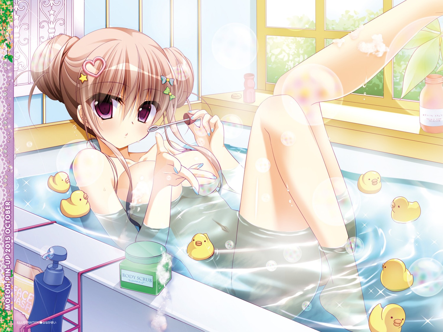 bathing digital_version naked nanaca_mai wet