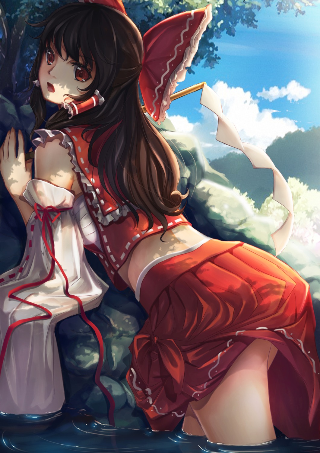 hakurei_reimu sarashi sola04 touhou