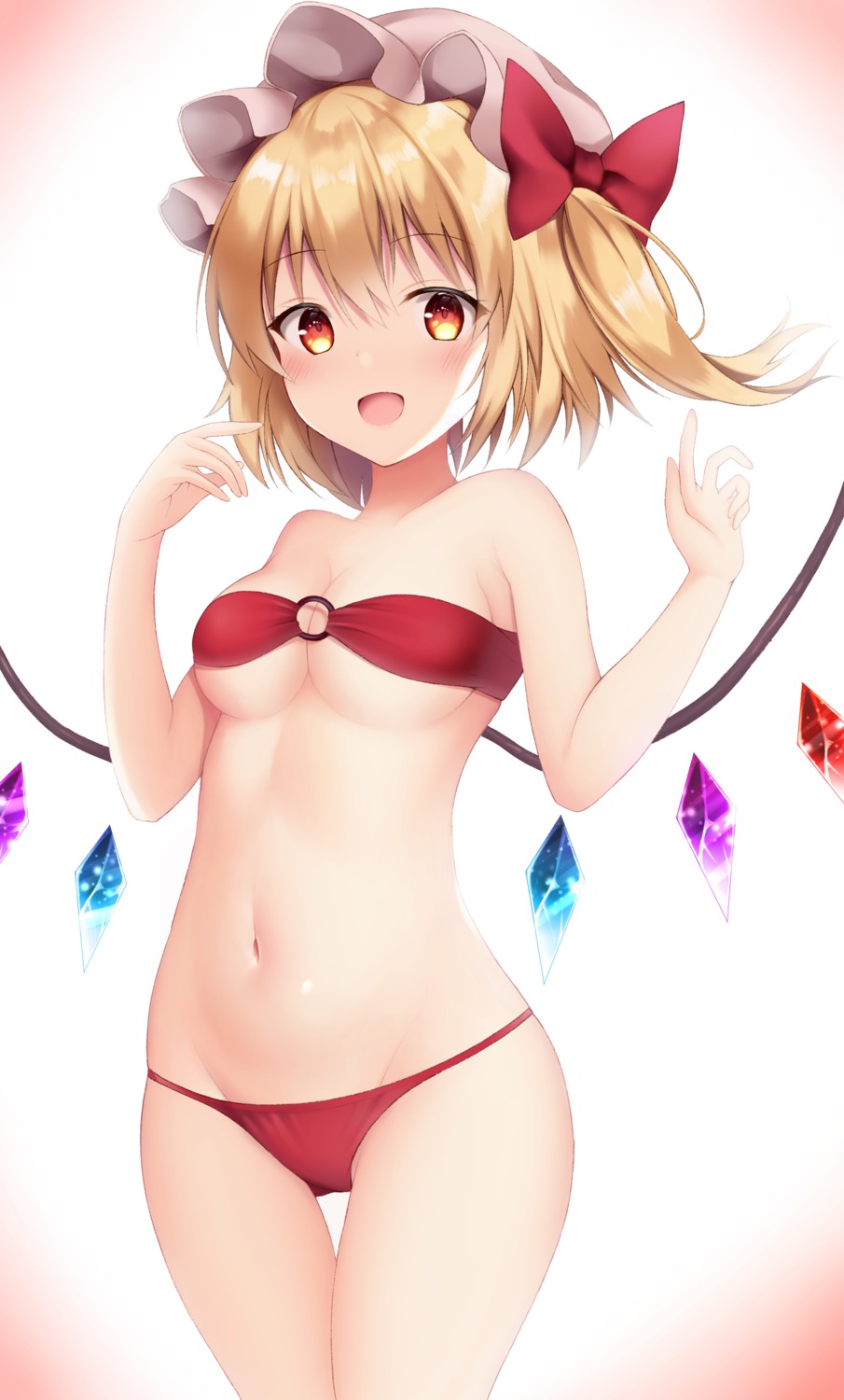 bikini flandre_scarlet swimsuits touhou utekiro wings