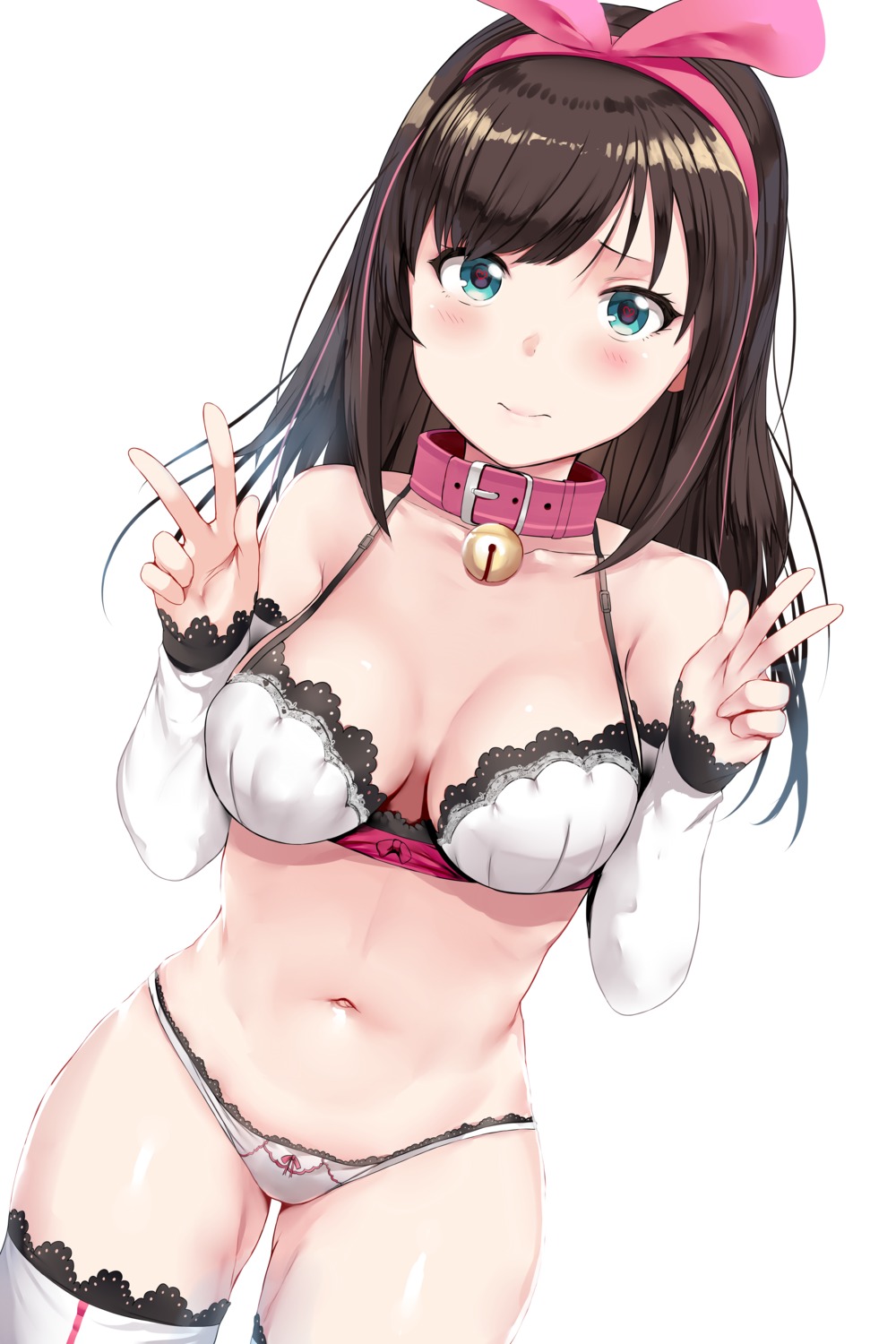 a.i._channel bra cleavage hews kizuna_ai pantsu