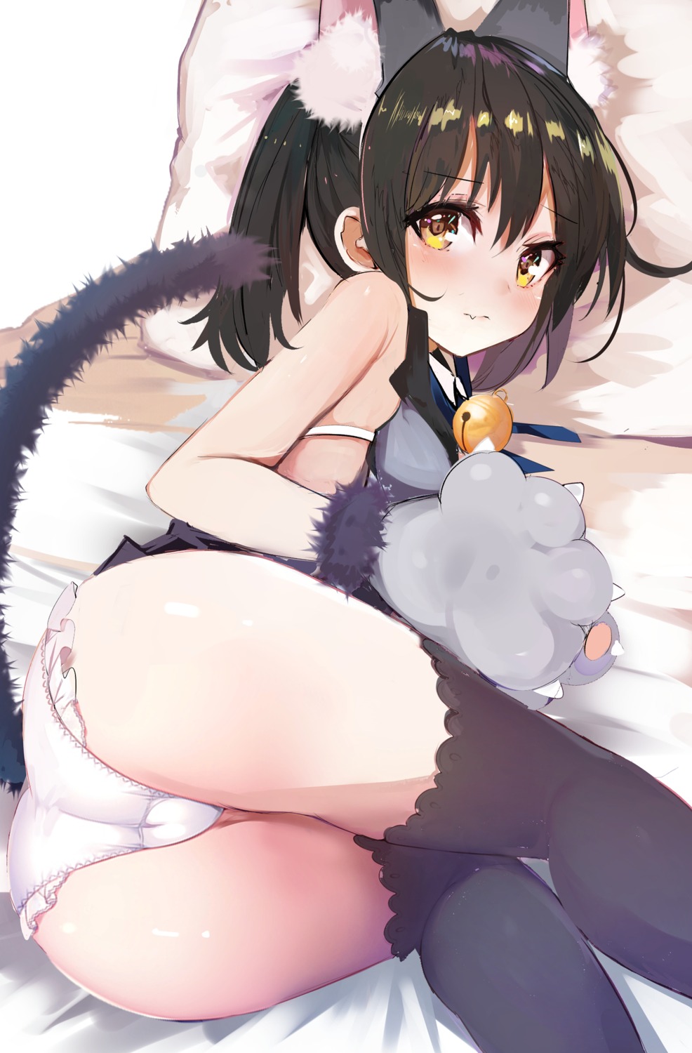 animal_ears ass fate/kaleid_liner_prisma_illya fate/stay_night loli marisayaka miyu_edelfelt pantsu tail thighhighs