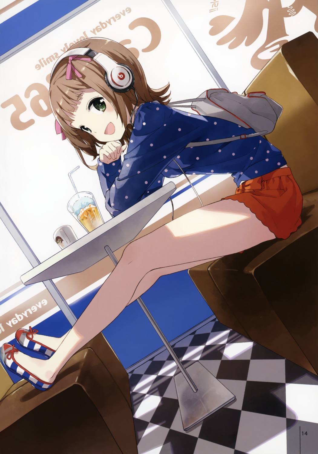 amami_haruka atelier_tiv_artworks headphones the_idolm@ster tiv