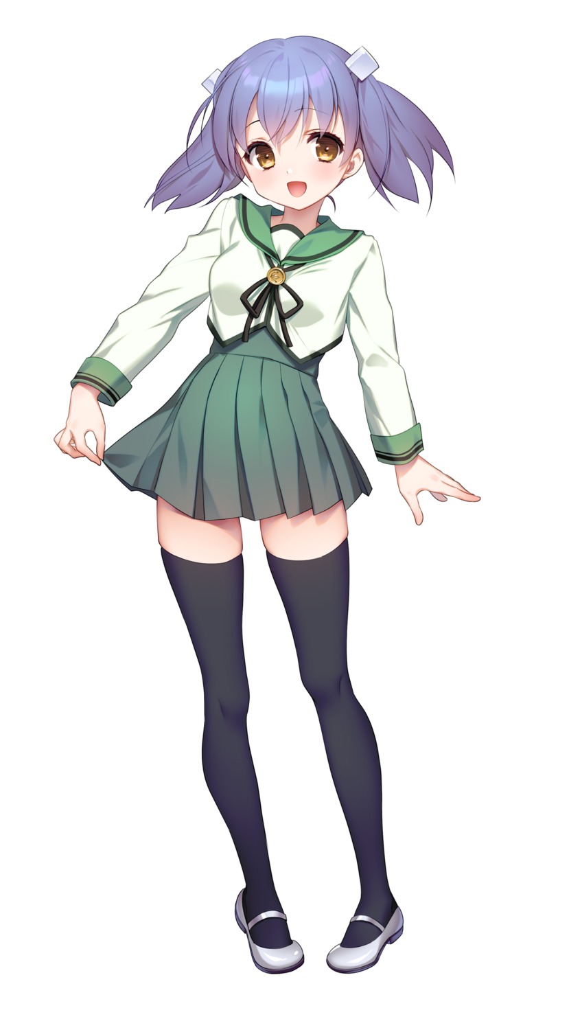 seifuku thighhighs tsuyuta_kome