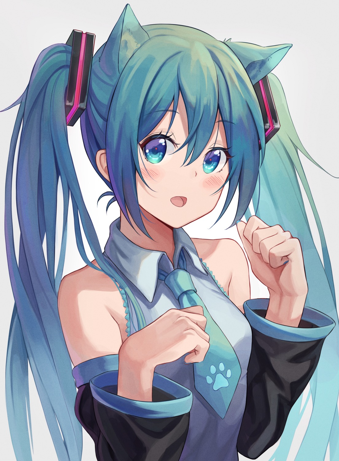 animal_ears bibboss39 hatsune_miku nekomimi vocaloid