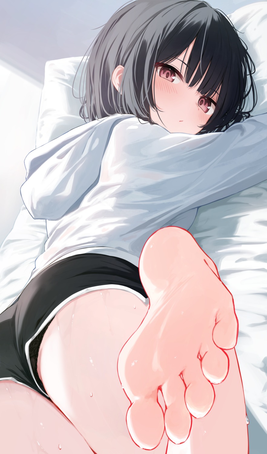 feet memekko pantsu wet