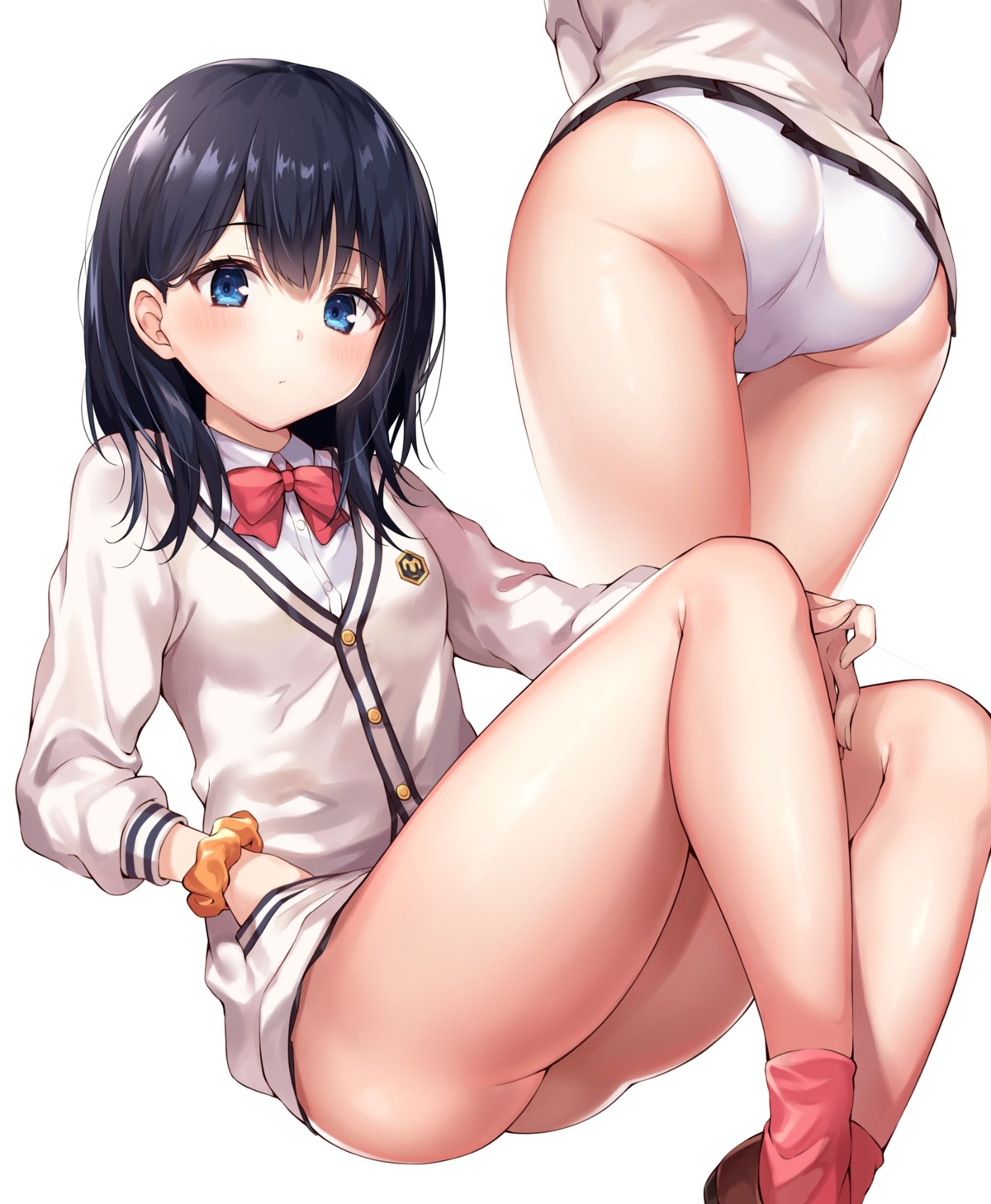 ale_nqki ass cameltoe pantsu seifuku ssss.gridman sweater takarada_rikka